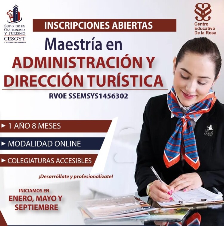 MAESTRÍA EN ADMINISTRACIÓN Y DIRECCIÓN TURÍSTICA
